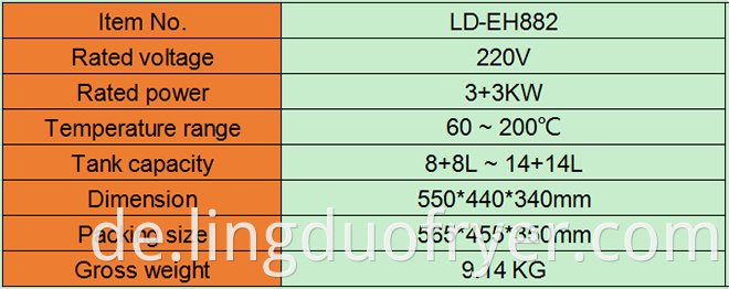 Electric Fryer Product Details